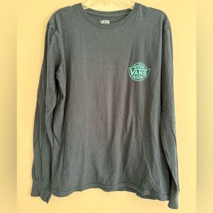 Boys blue vans long sleeve t shirt L